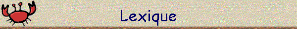 Lexique